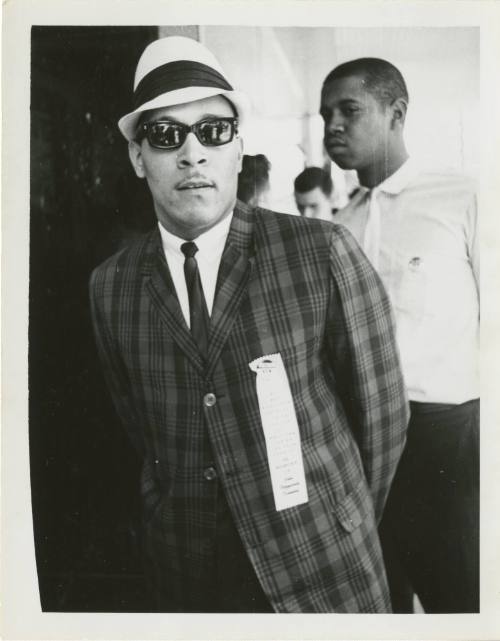 Photo of Clarence Broadnax at Piccadilly Cafeteria Civil Rights Protest