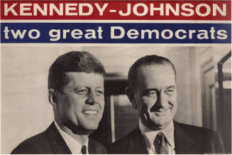 "Two Great Democrats" Kennedy-Johnson campaign poster