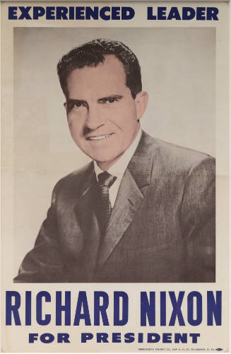 "Experienced Leader" poster supporting Richard Nixon for president in 1960