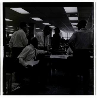 Image of the Dallas Times Herald newsroom on November 22, 1963