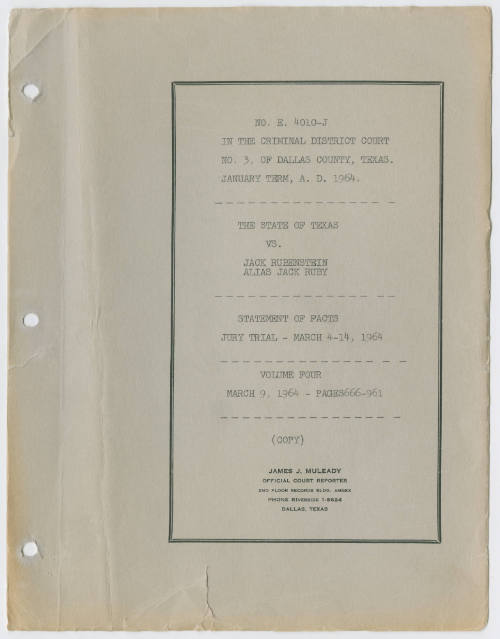 T19 Transcript of the State vs. Ruby: Statement of Facts: Jury Trial, Volume 4