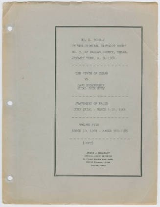 T20 Transcript of the State vs. Ruby: Statement of Facts: Jury Trial, Volume 5