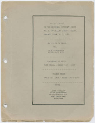 T22 Transcript of the State vs. Ruby: Statement of Facts: Jury Trial, Volume 7