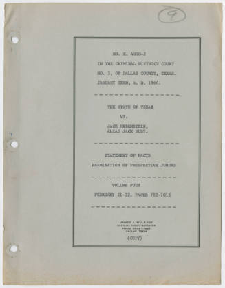 T09 Transcript of The State vs Ruby, Examination of Prospective Jurors, Volume 4