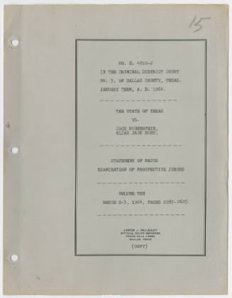 T15 Transcript of The State vs Ruby, Examination of Prospective Jurors Volume 10