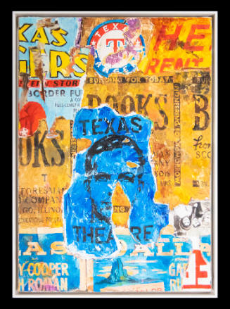 "Mauer IV, Element plus 24, TEXAS THEATRE" oil painting by Jens Lorenzen