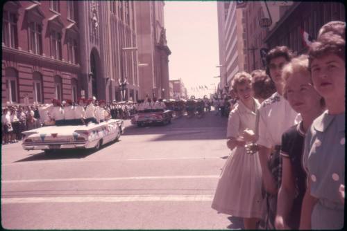 Image of Kennedy campaign parade in Dallas on September 13, 1960