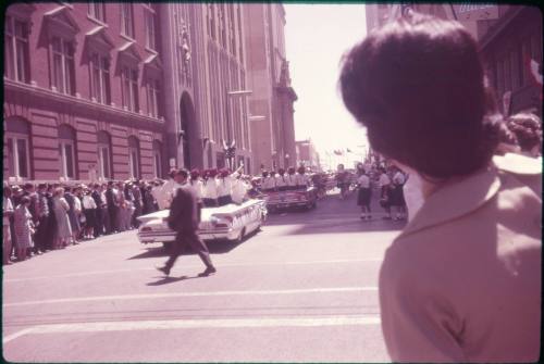 Image of Kennedy campaign parade in Dallas on September 13, 1960