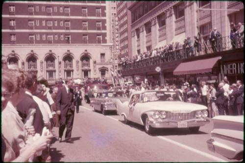 Image of Kennedy campaign parade in Dallas on September 13, 1960