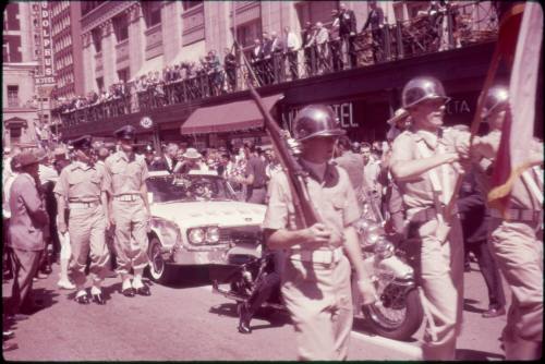 Image of Kennedy campaign parade in Dallas on September 13, 1960