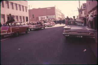 Image of Kennedy campaign parade in Dallas on September 13, 1960