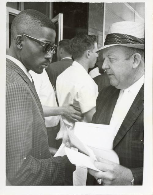 Photo of Earl Allen at Piccadilly Cafeteria Civil Rights Protest