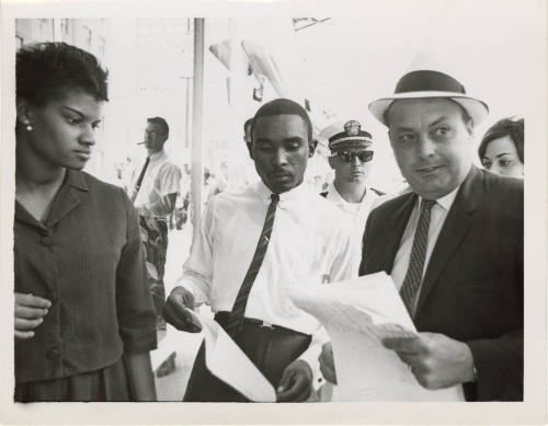 Photo of Egbert Theodore Adams at Piccadilly Cafeteria Civil Rights Protest