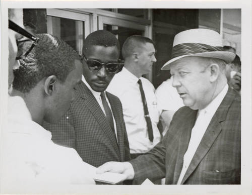 Photo of Earl Allen at Piccadilly Cafeteria Civil Rights Protest