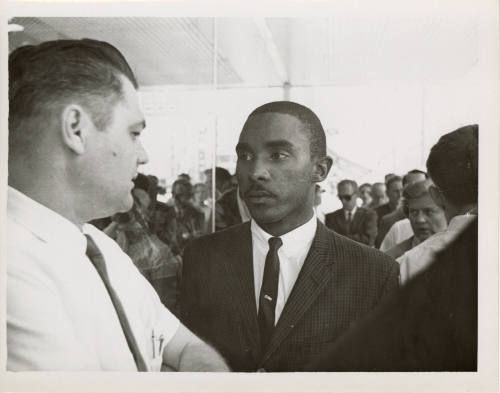 Photo of Egbert Theodore Adams at Piccadilly Cafeteria Civil Rights Protest