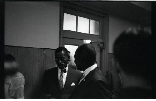 Image inside courthouse during hearing related to 1964 civil rights protest