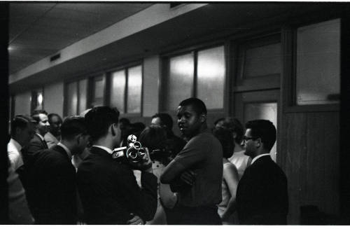 Image inside courthouse during hearing related to 1964 civil rights protest