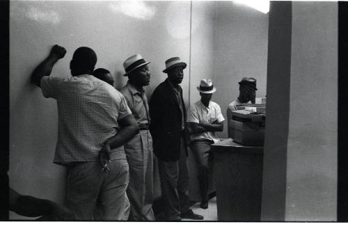 Image inside courthouse during hearing related to 1964 civil rights protest