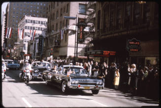 Richard Tullius slide #27 of the Kennedy motorcade on Main Street