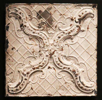 Tin ceiling tile from the Texas School Book Depository