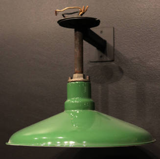 Green light fixture from the Texas School Book Depository