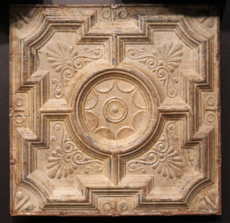 Tin ceiling tile from the Texas School Book Depository