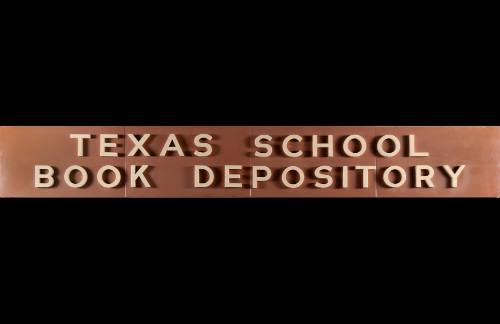 Original Texas School Book Depository sign