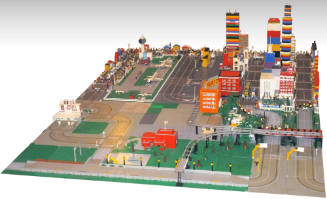 LEGO model of the Kennedy motorcade route