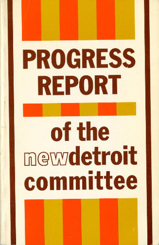 "Progress Report of the New Detroit Committee" about the 1967 Detroit riots