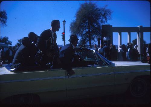 Image of camera car #1 in the presidential motorcade