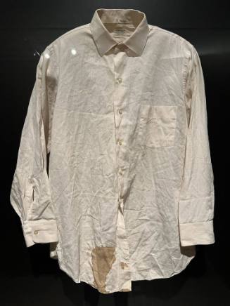 Shirt worn by Dr. Robert McClelland at Parkland Hospital on November 22, 1963