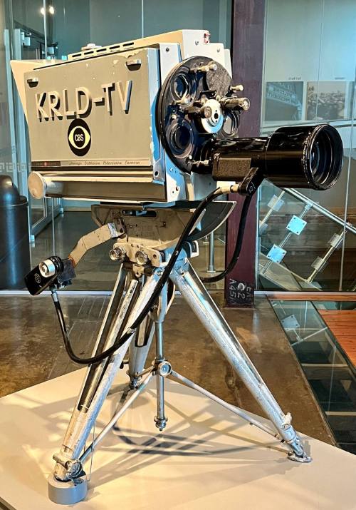 KRLD-TV camera #3 and tripod #1 used the weekend of November 22, 1963