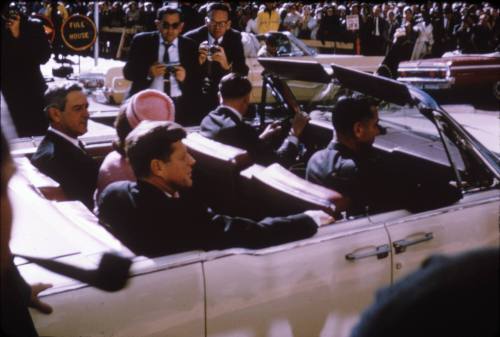 Image of President Kennedy and Governor Connally in Fort Worth