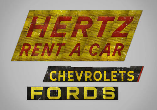 Hertz Sign from the roof of the Texas School Book Depository