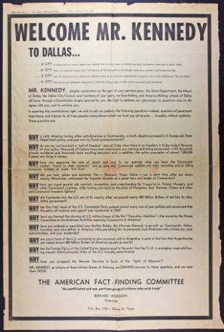 Anti-Kennedy ad by the American Fact-Finding Committee