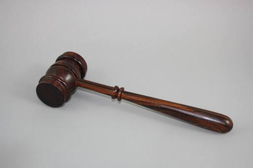 Gavel belonging to Judge Joe B. Brown