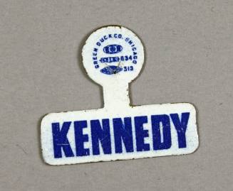 Kennedy campaign collar tag