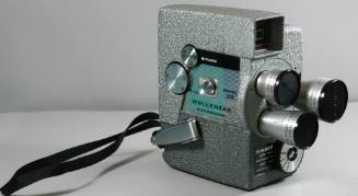 Wollensak 73 8mm magazine turret camera and box