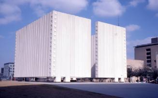 Image of the John F. Kennedy Memorial in downtown Dallas
