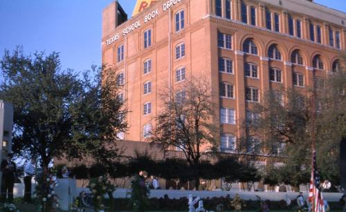 Image of Texas School Book Depository after the assassination, Slide #27